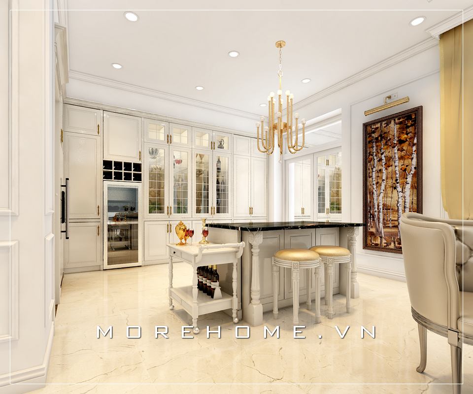 Thiết kế nội thất phòng bếp đẹp, sang trọng và tiện nghi